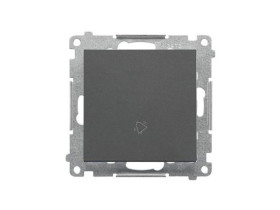 SIMON 55 Wyłącznik zwierny przycisk „dzwonek” szybkozłącza grafitowy mat TD1.01/116 KONTAKT SIMON