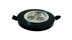 Downlight Led Power Avon Grafit 3*1W Biały Zimny