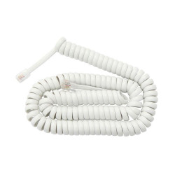 Sznur telefoniczny 7,5m SP1-4/07 słuchawkowy biały / TEL0032F-7,5