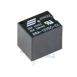 Power Relay SONGLE SRA-12VDC-CL 20A - 12V - 5PIN T74 - 14VDC 125VAC Contacts