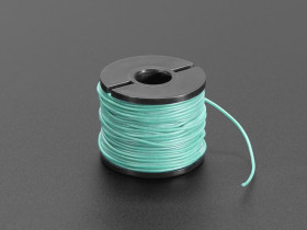 Adafruit Silicone Cover Stranded-Core Wire - 50ft 30AWG Green