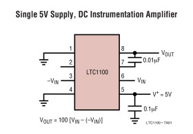 Precision, Zero-Drift Instrumentation Amplifier