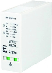 Moduł wymienny ogranicznika przepięć typ T2+T3 (C+D) MOD.ETITEC CM T23 275/20 G (N-PE) 002440659