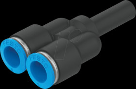 133151 Connector, Y-shaped, 2 x diameter 12 mm &lt;&gt; 1 x diameter 10 mm