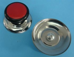 GAŁKA STALOWA DO POKRYWKI CZERWONA