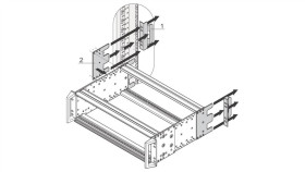 Schroff Europacpro Adapter Do Montażu Tylnego, Standard Dl3 W Obudowie, 6 Hu