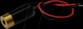 70108514 Dot laser module, red, 650 nm, 3-12 VDC, 10x22 mm, class 1