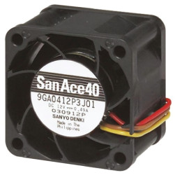 Sanyo Denki Wentylator osiowy San Ace 9GA 12V dc 11.28 W 156 m³/h 59 dB 940 mA 80 mm 80mm 38 mm