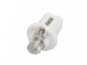 Żarówka LED B8,5D R5 T5 5mm biała zimna 12V w oprawce