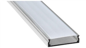 Profil Led Natynkowy Anod. Aluminium 2M Z Kloszem, Zaślepkami I Uchwytami,...