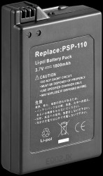 Rechargeable battery for Sony Playstation Portable PSP 1, Li-ion