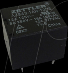 AZ943-1AH-5DE Power relay, 10 A, 5 V DC, 1x NO