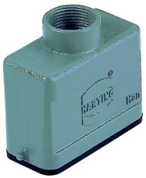 Grommet housing, size 10A, die-cast aluminum, PG13.5, straight, longitudinal bow locking, IP65, 09200101440