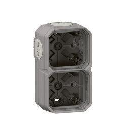 Boîtier apparent 2 postes Plexo horizont