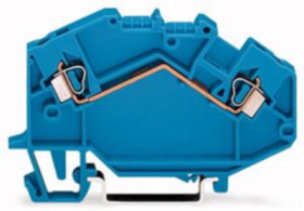 2-wire feed-through terminal, spring-clamp connection, 0.08-2.5 mm², 1 pole, 24 A, 8 kV, blue, 780-604