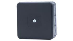 Puszka Hermetyczna H55-S 85X85x37 Ip55 12-Wylotowa Czarna