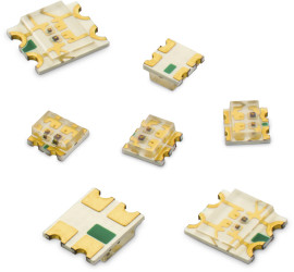 LED, SMD, zielona/żółta, 4-Pin, 2,4 V, 130°, Wurth Elektronik, WL-SBCW