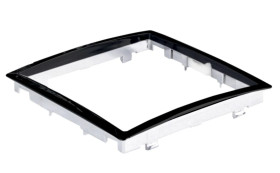 QUADRA Rant do ramek szklanych czarnych