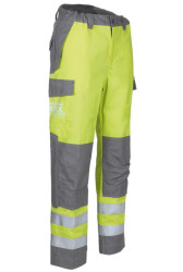 PANTALON ATEX+ HV JAUNE/GRIS