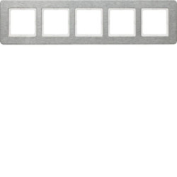 Berker Q.7 Ramka pięciokrotna pozioma stal szlachetna 10256083