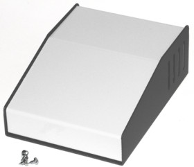 Aluminum enclosure, (L x W x H) 157 x 116 x 34 mm, gray, 515-0910