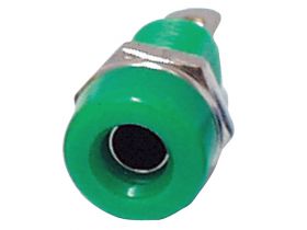 Gniazdo banan 4mm zielone K214