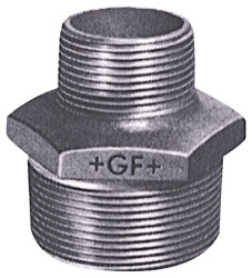 Łącznik żeliwny galwanizowany, 3/4cal x 3/8cal, Georg Fischer