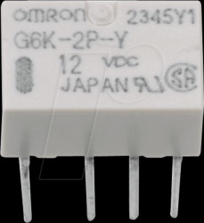 G6K-2P-Y DC24 BY OMR Signal Relay, THD, 24 VDC, 1 A, 2 CO
