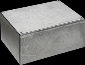 26357PSLA aluminum casing, 187,7 x 119,5 x 81,8 mm, Metal matt