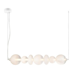 Lampa wisząca DAPHNE WHITE 40W ZŁOTY Ciepła 3000K 40W LED IP20 ML0864 Milagro