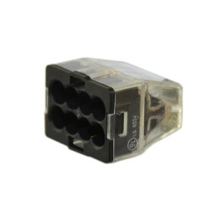 Złączka uniwersalna sprężynowa 2,5 mm2 8-polowa przezroczysta, T0-8324-80004113