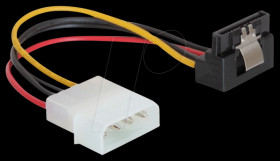 60121 Molex 4 Pin plug &gt; SATA 15 Pin jack 90°