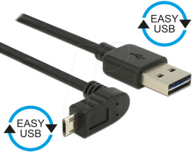 83849 Cable EASY-USB 2.0-A male&gt;Micro USB 2.0 m. angled u/d 0.5 m