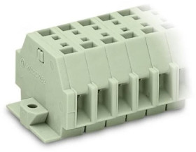 2-wire terminal block Ex e II, 2 pole, pitch 7 mm, 0.5-4.0 mm², AWG 20-12, straight, 23 A, 550 V, spring-cage connection, 262-18