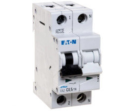 Wyłącznik nadprądowy 1P+N C 0,5A 15kA AC FAZ C05/1N 278657