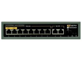 Switch 8x PoE 100/1000 Mbps 802.3af/at + 2x Uplink 100/1000 Mbps + 1x SFP, 120W