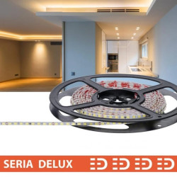 Taśma Delux 24V Slim 4mm LB 160led 3000K 550lm SMD2835 (10) PL7Y