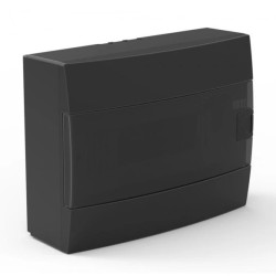 Rozdzielnica natynkowa 12-modułowa 285x223x110mm czarna dymna 600.001.120 HOROZ ELECTRIC