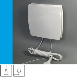 Wentylator domowy Eol F10 przewód z wtyczką, fi 100 mm, kolor biały