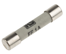 Bezpiecznik 1A 6.3 x 32mmFF 600V ac RS PRO