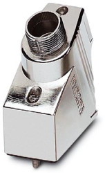 Grommet housing, size VC2, zinc die casting, PG21, angled, screw locking, IP67, 1853337