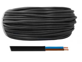 Przewód OMY 2x0,75mm -czarny
