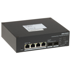 ZARZĄDZALNY SWITCH PRZEMYSŁOWY POE DS-3T1506HP-EI-UPS/NO POWER UNIT 4-PORTOWY SFP Hikvision