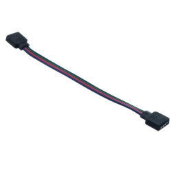 Złączka do taśmy led rgb 10mm ż+15cm+ż dwustronna żeńska