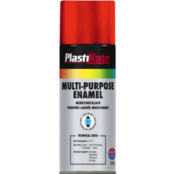 PlastiKote 60104 Multi-purpose Enamel Spray Paint 400ml - Gloss Red