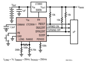 Wake-Up Timer with Pushbutton Control