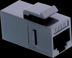 21993003 Keystone Cat.6 RJ45 female > female, unshielded, black