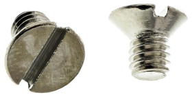 Śruba maszynowa M4 łeb z łbem stożkowym Mosiądz długość 6.0mm skok 0.70mm