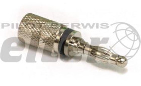 Wtyk bananowy metalowy skręcany