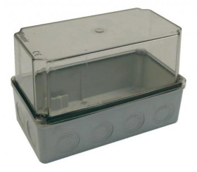 Puszka BS 225x125x140 pokrywa przeźroczysta IP66